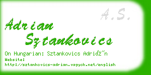 adrian sztankovics business card